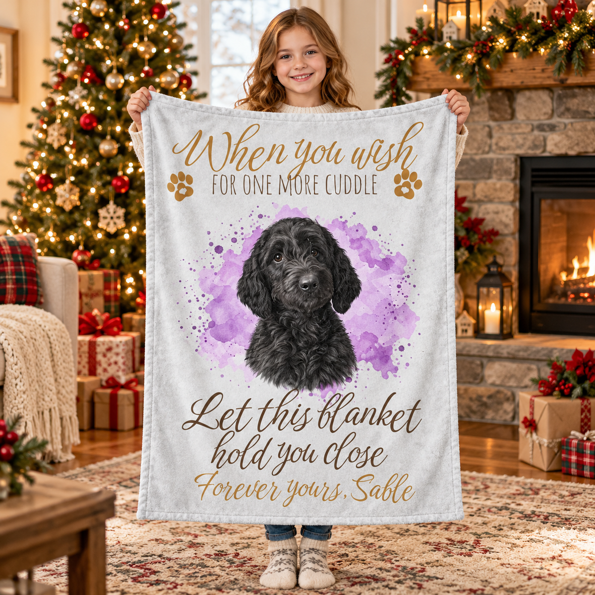 One More Cuddle — Personalized Pet Memorial Blanket