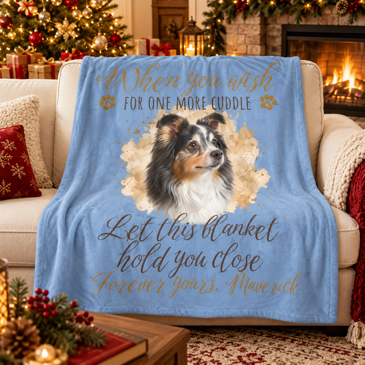 One More Cuddle — Personalized Pet Memorial Blanket