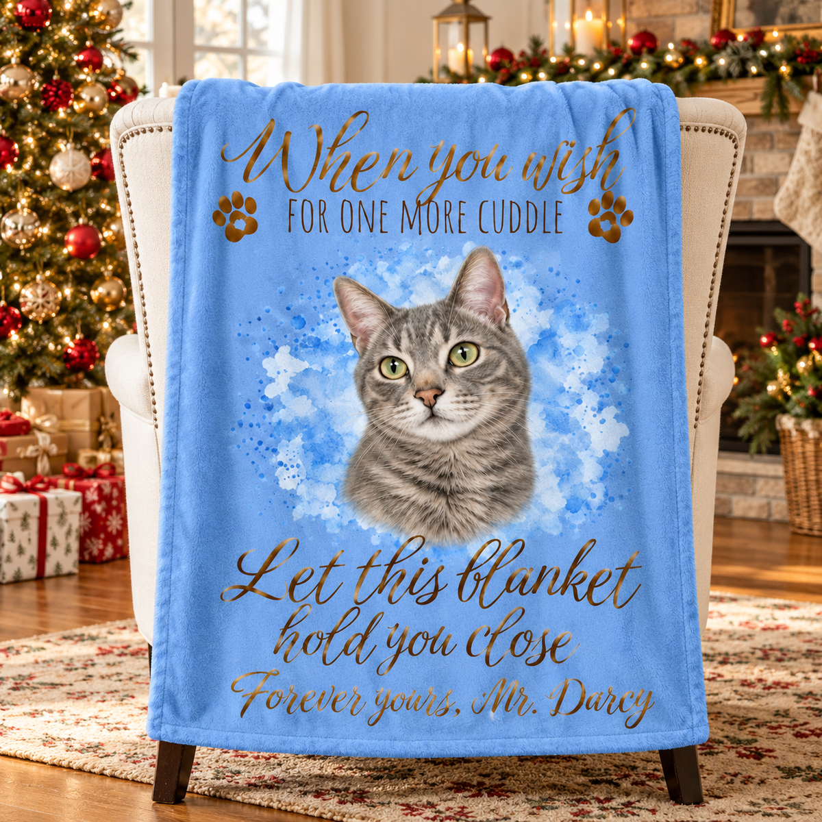 One More Cuddle — Personalized Pet Memorial Blanket