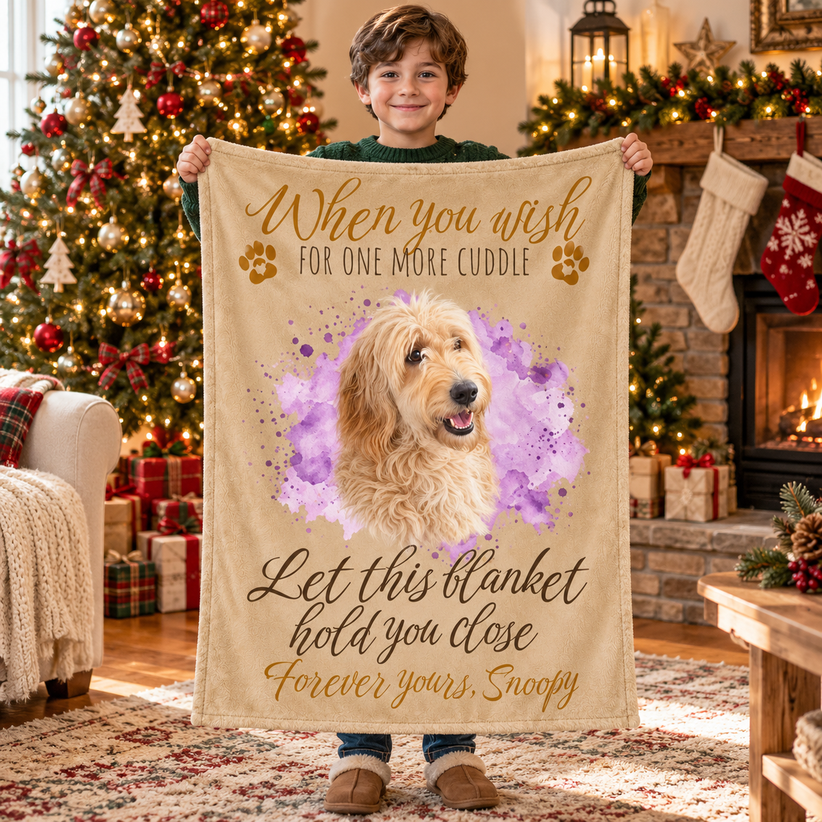 One More Cuddle — Personalized Pet Memorial Blanket