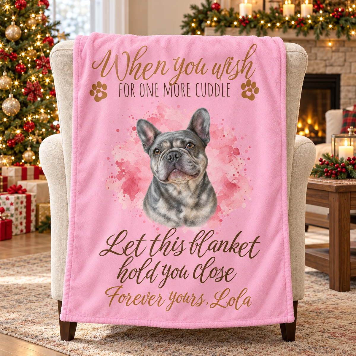 One More Cuddle — Personalized Pet Memorial Blanket